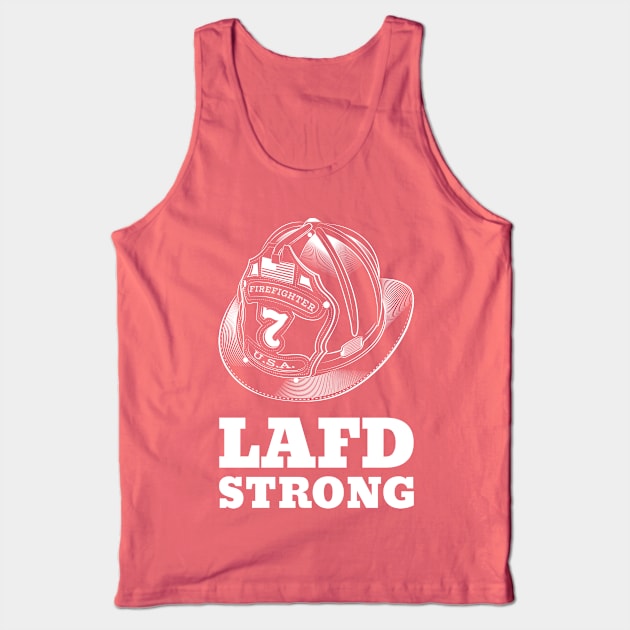 LAFD Strong Los Angeles Fire Department Tank Top by BaronBoutiquesStore